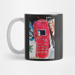 Recycled Mobile Phone cases - RED Mug